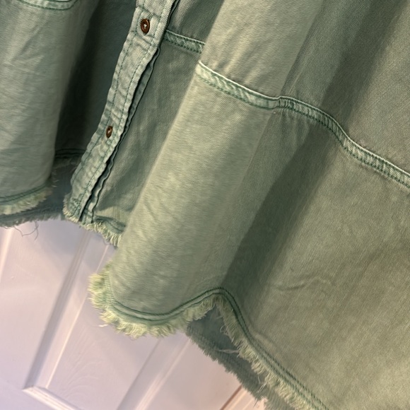 NWT Anthropologie Pilcro Sleeveless Halter Swing Midi Dress in Green, size XL - Picture 8 of 13